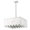 Z-Lite Viviana Chandelier, 9-Light, 26 In.W x 12 In.H, Polished Nickel/Alabaster 345P26-PN - alternate 6